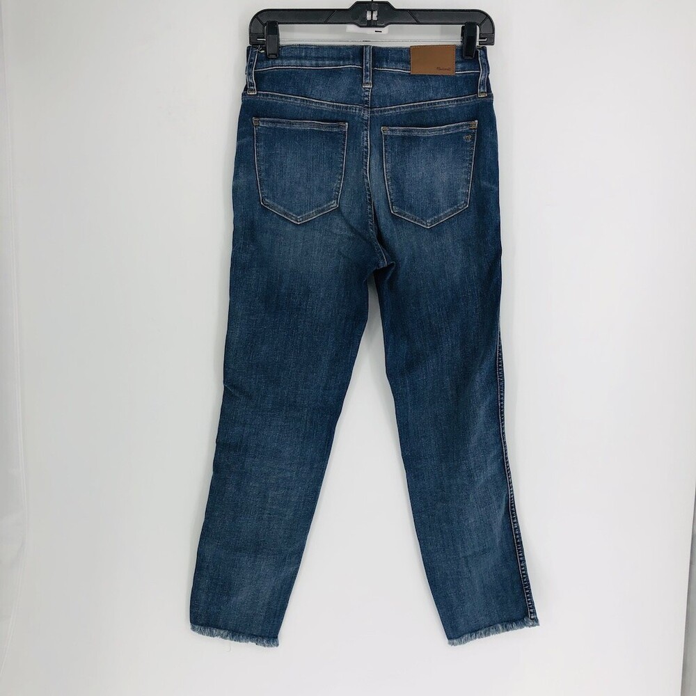 Madewell AA594 Women's Blue Cotton Blend Stovepipe Regular Fit Jeans Pant Sz 26 - Picture 4 of 10